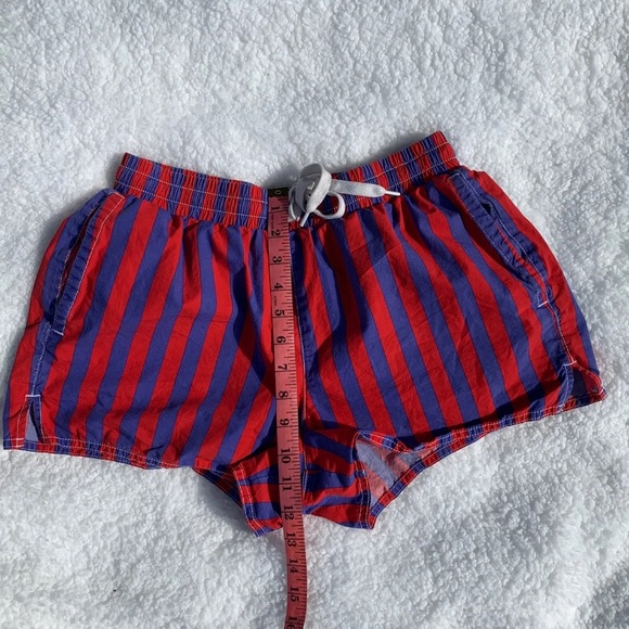Urban Outfitters Red and Blue Striped Shorts Small - Picture 6 of 7